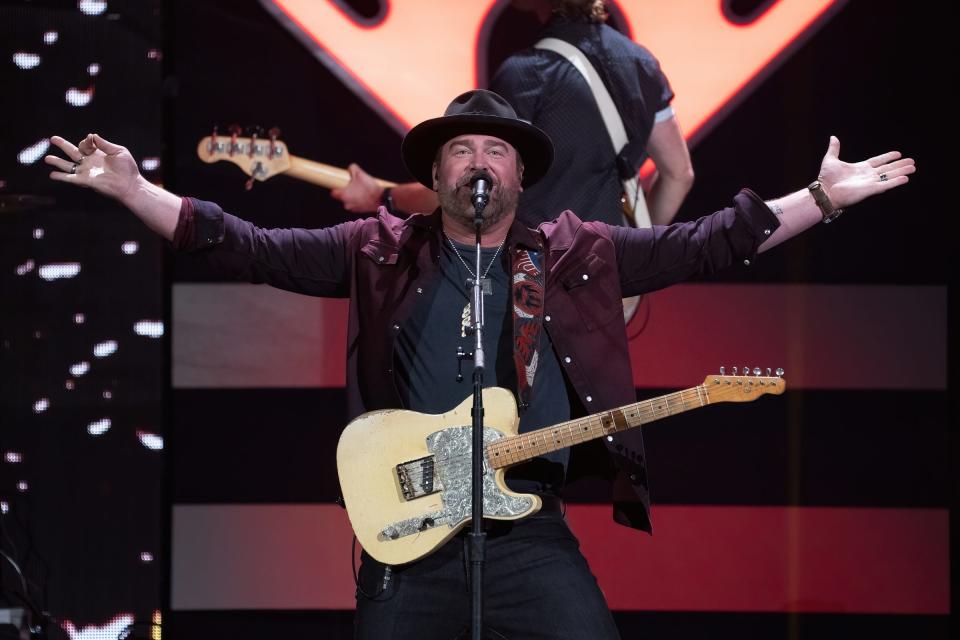 Lee Brice performs onstage during the 2021 iHeartCountry Festival Presented By Capital One at The Frank Erwin Center on October 30, 2021 in Austin, Texas.