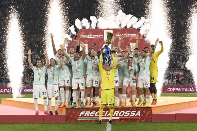 Inter Milan lift the Coppa Italia