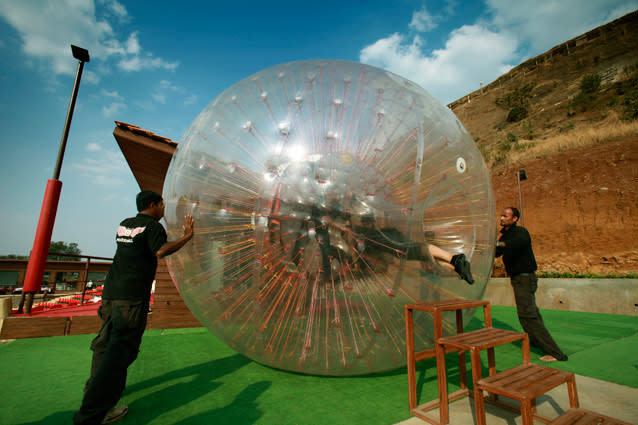 Zorbing In Lonavala