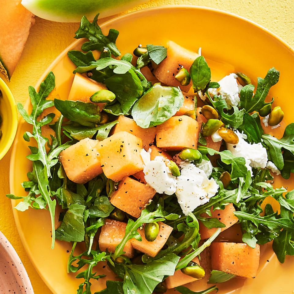 Cantaloupe, Arugula & Goat Cheese Salad