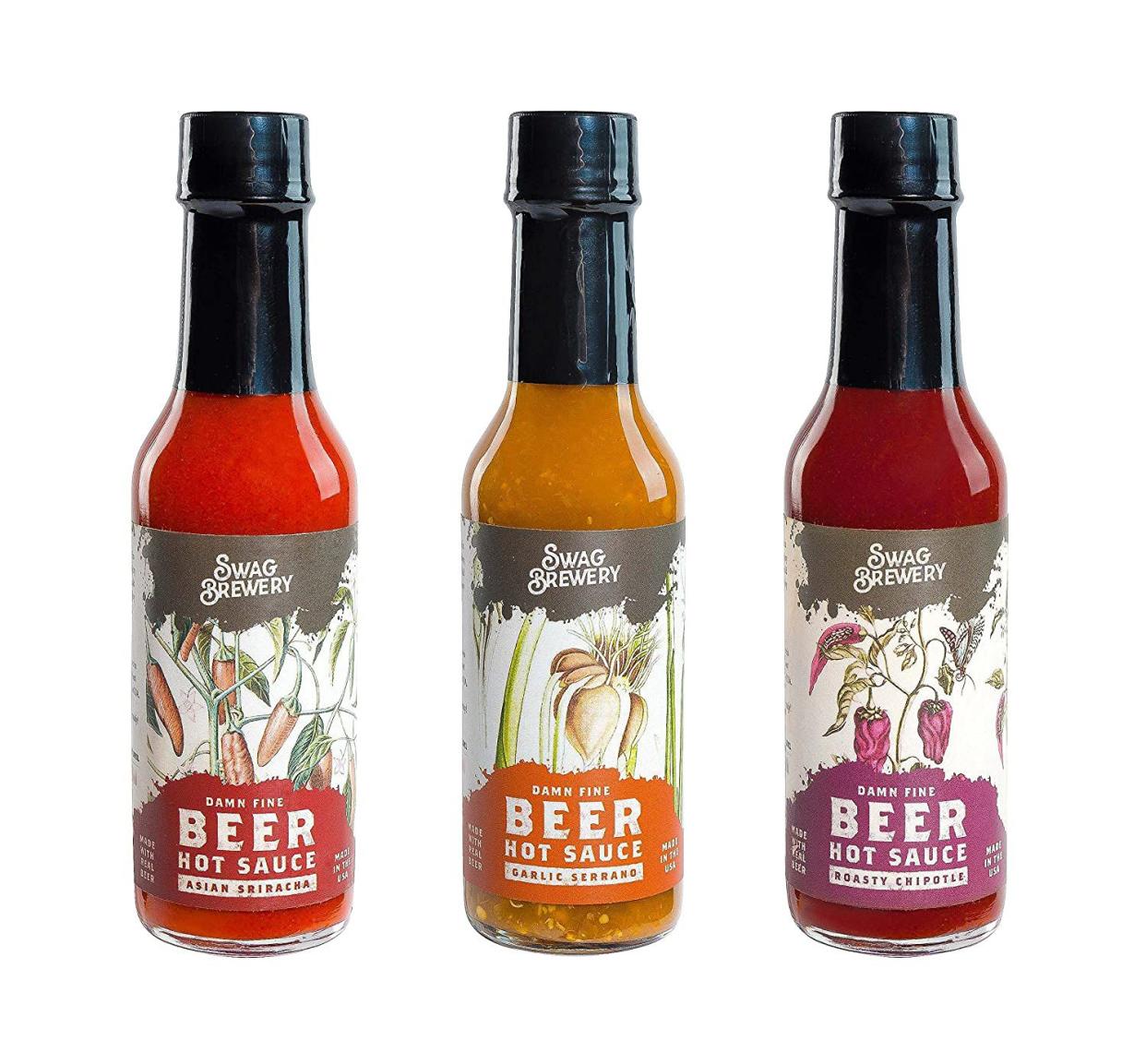 Swag Brewery Beer-Infused Hot Sauce Variety Pack