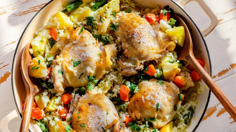 Jessie James Decker's chicken thigh bake