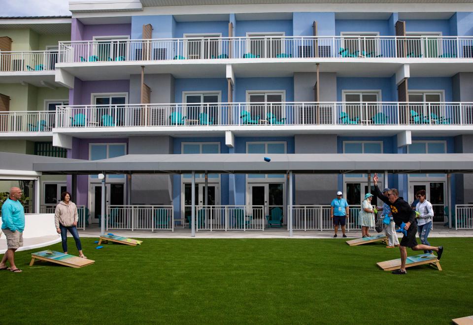 Margaritaville Beach Resort Fort Myers Beach had a ribbon cutting ceremony on Thursday, Dec. 7, 2023. The event was attended by dignitaries, community partners and area residents. The resort is open for stays, dining and spa services starting Dec. 11.