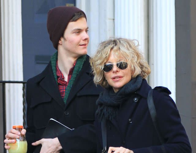 NEW YORK, NY – MARCH 28: Meg Ryan and her son Jack Henry Quaid are seen on March 28, 2011 in New York City. (Photo by Ignat/Bauer-Griffin/GC Images)