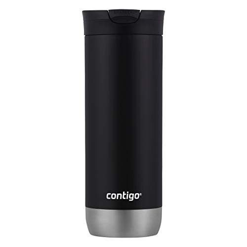 Contigo Huron Vacuum-Insulated Stainless Steel Travel Mug with Leak-Proof Lid, Keeps Drinks Hot or Cold for Hours, Fits Most Cup Holders and Brewers, 16oz Licorice (AMAZON)