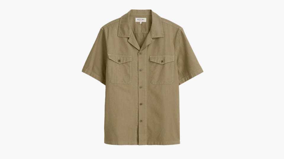 Alex Mill Utility Camp Shirt in Lightweight Twill