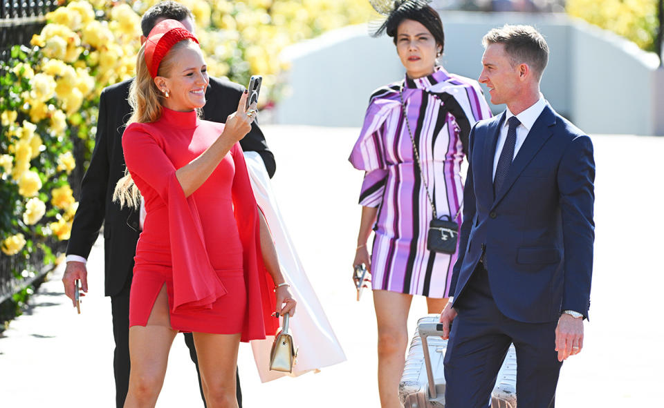 Zac Purton and wife Nicole at the Melbourne Cup.