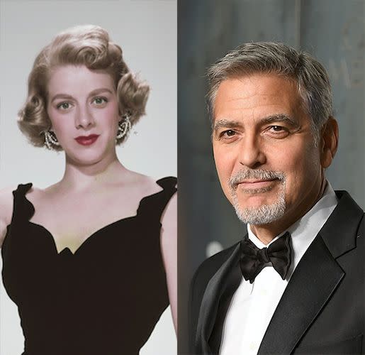 <p>Rosemary Clooney's nephew is the famous <a href="https://www.amazon.com/Oceans-Eleven-George-Clooney/dp/B001EBYM5I?tag=syn-yahoo-20&ascsubtag=%5Bartid%7C10054.g.41966633%5Bsrc%7Cyahoo-us" rel="nofollow noopener" target="_blank" data-ylk="slk:Ocean's Eleven" class="link "><em>Ocean's Eleven</em></a> actor. He called her "<a href="http://www.esquire.com/news-politics/a25952/george-clooney-interview-1213/" rel="nofollow noopener" target="_blank" data-ylk="slk:Aunt Rosie" class="link ">Aunt Rosie</a>."</p><p><strong>RELATED:</strong> <a href="https://www.goodhousekeeping.com/life/g24225041/celebrities-related-to-each-other/" rel="nofollow noopener" target="_blank" data-ylk="slk:Celebrities You Had No Idea Were Related to Each Other" class="link ">Celebrities You Had No Idea Were Related to Each Other</a></p>