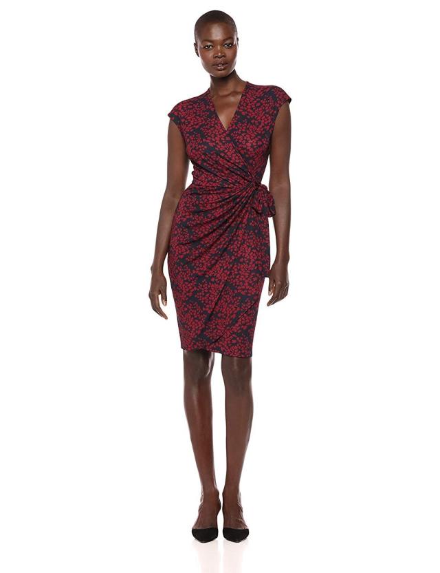 Amazon's best-selling work dress: Lark & Ro Wrap Dress $39