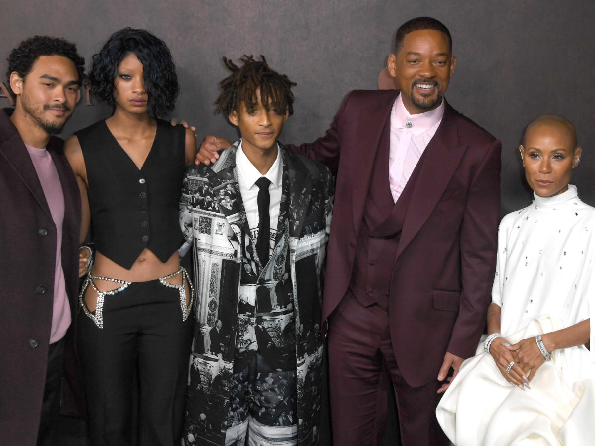 Jaden Smith (l-r), Will Smith and Trey Smith attend the premiere of 'Bad  Boys For Life