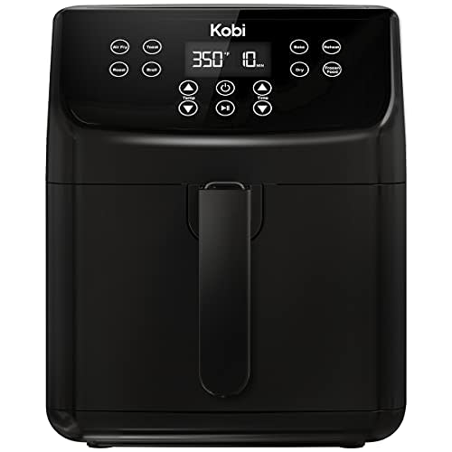 Kobi Air Fryer, XL 5.8 Quart,1700-Watt Electric Hot Air Fryers Oven & Oilless Cooker, LED Displ…