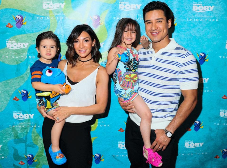 Mario Lopez, Courtney Lopez, Dominic & Gia