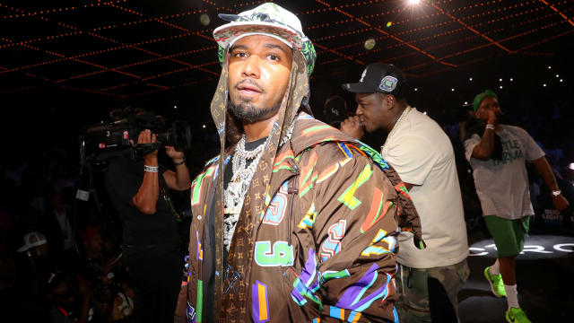 Juelz Santana Rocks Louis Vuitton x NBA Jacket Designed by Don C, LV  Bandana Hat at 'Verzuz' Battle