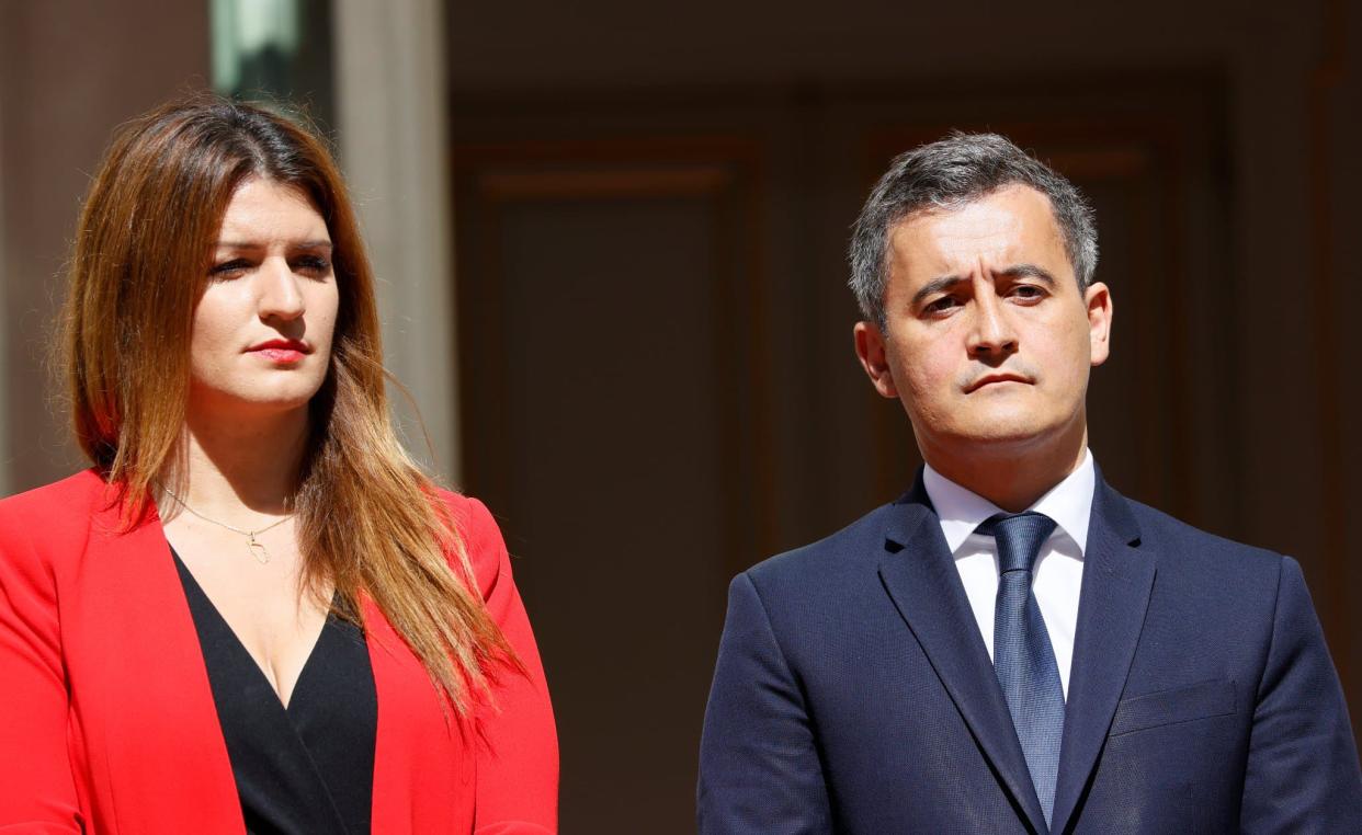 Marlène Schiappa et Gérald Darmanin, le 7 juillet 2020. - AFP / Thomas Samson