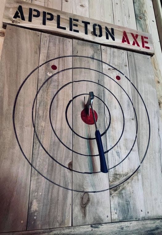 Appleton Axe is acting as a practice venue for people participating in the 2022 World Axe and Knife Throwing Championships.