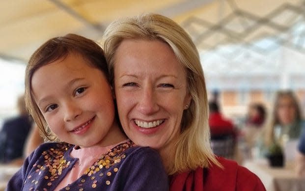 Emma Pattison, 45, and her seven-year-old daughter Lettie