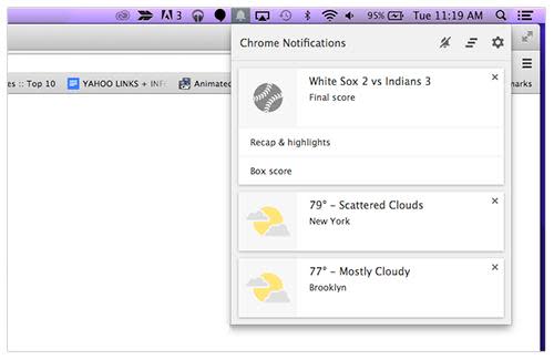 Google Now for Chrome