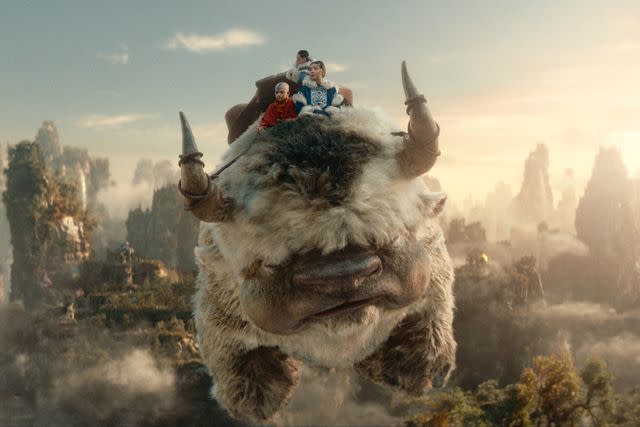 Courtesy of Netflix Yip yip! Appa and Momoa have arrived in 'Avatar: The Last Airbender'