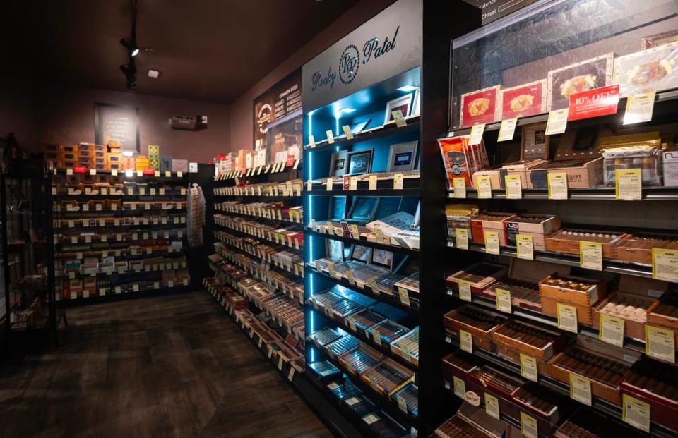 The humidor inside the new Total Wine & More at Greenwich Place.