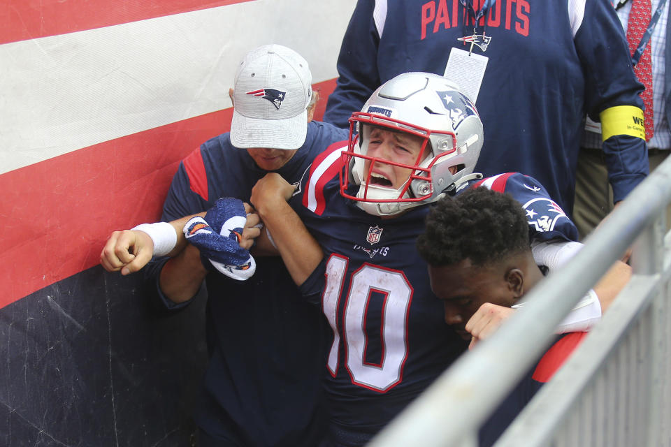 Mac Jones with the Patriots.