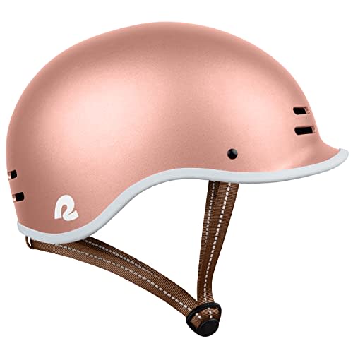 1) Rose Gold Bike Helmet