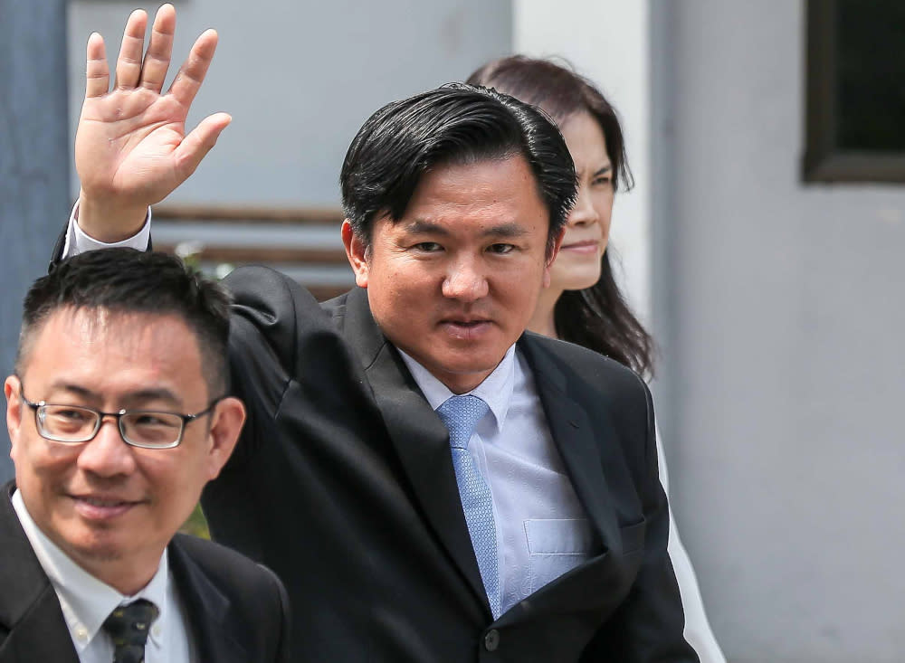 DAP assemblyman Paul Yong is seen at the Session Court in Ipoh November 13, 2019. — Picture by Farhan Najib