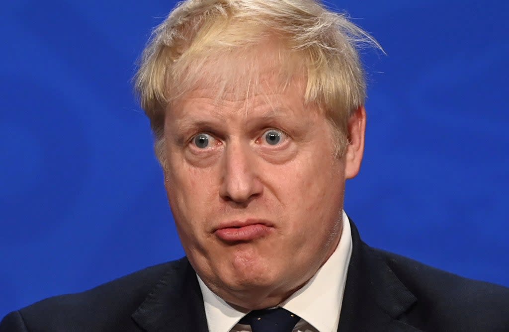 Prime Minister Boris Johnson, during a media briefing in Downing Street (Toby Melville/PA) (PA Wire)