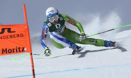 Alpine Skiing - FIS Alpine Skiing World Championships - Women's Downhill - St. Moritz, Switzerland - 12/2/17 - Ilka Stuhec of Slovenia in action. REUTERS/Stefano Rellandini