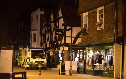 Ambulances outside Prezzo in Salisbury - Credit: Matt Cardy/Getty Images