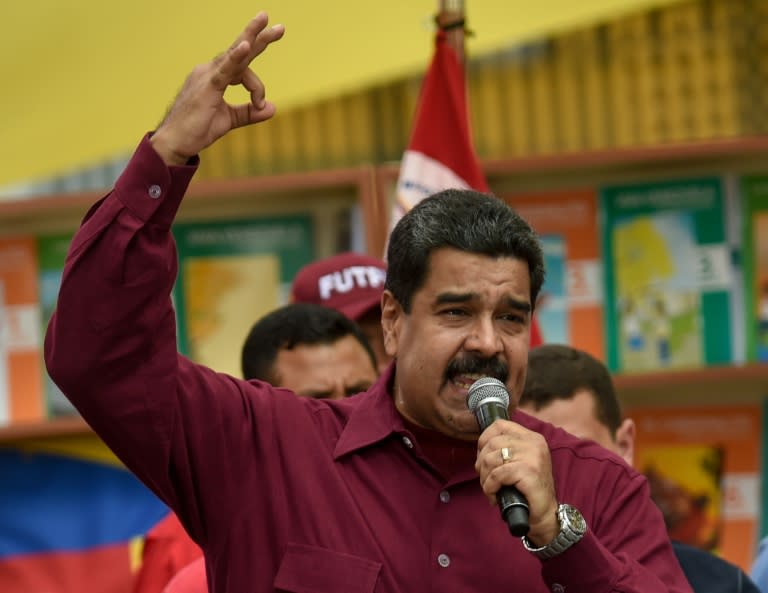 Venezuelan President Nicolas Maduro has responded to his opponents by threatening to throw his political enemies in jail, accusing the opposition of trying to overthrow the government through "unconstitutional and undemocratic means