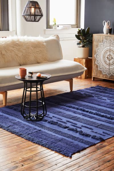 4) Early Hours Overdyed Tufted Rug