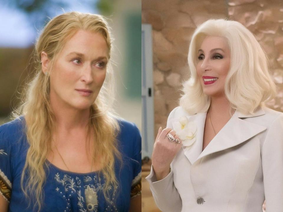 meryl streep cher mamma mia