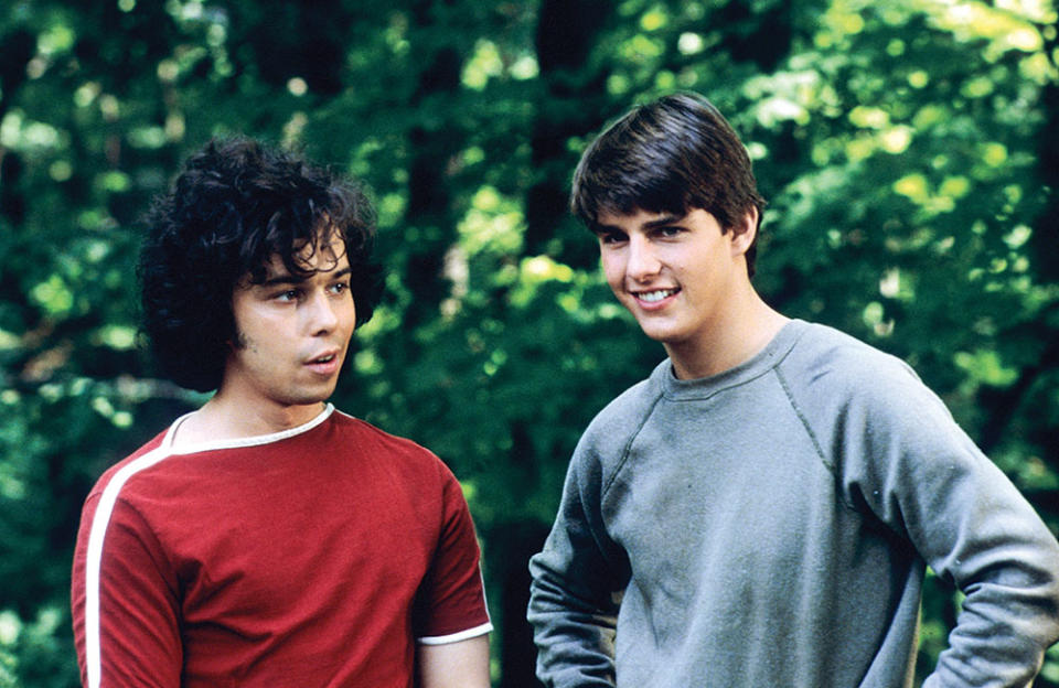 Curtis Armstrong and Tom Cruise in Risky Business.