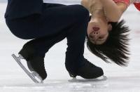 Figure Skating - ISU World Championships 2017 - Pairs Free Skating - Helsinki, Finland - 30/3/17 - Sui Wenjing and Han Cong of China compete. REUTERS/Grigory Dukor