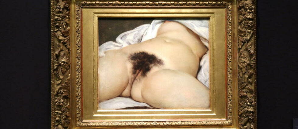 « L'Origine du monde », de Gustave Courbet, ici au musée d'Orsay, est censuré sur Facebook.
