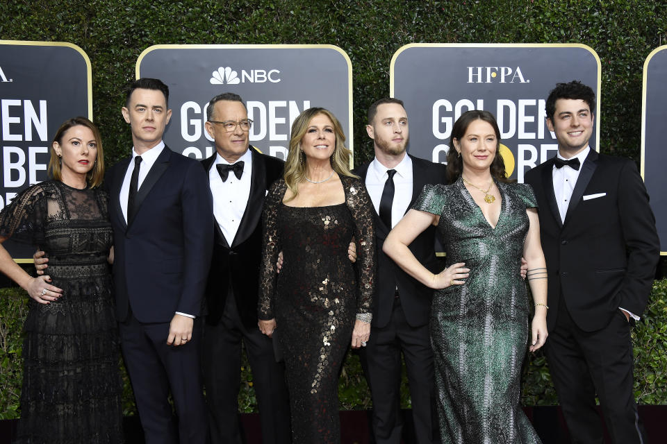 Tom Hanks attended the 77th Annual Golden Globe Awards with his family. (Photo: Kevork Djansezian/NBC/NBCU Photo Bank via Getty Images)