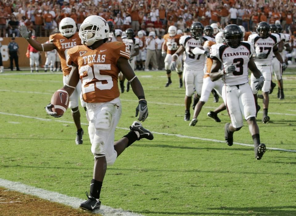 The Texas-Texas Tech rivalry was mentioned during a congressional hearing. (AP Photo/Eric Gay)