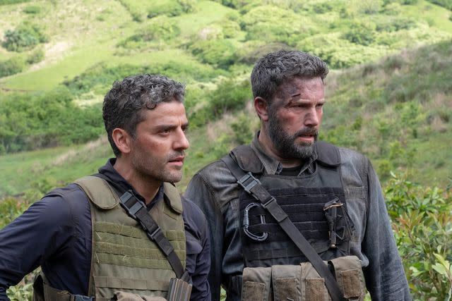 Melinda Sue Gordon/Netflix Oscar Isaac and Ben Affleck in 'Triple Frontier'