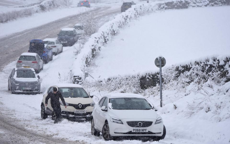 Abandoned cars beside the A591 between Kendal and Windermere