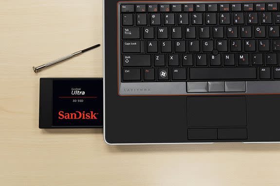 Expand your laptop's storage with SanDisk.