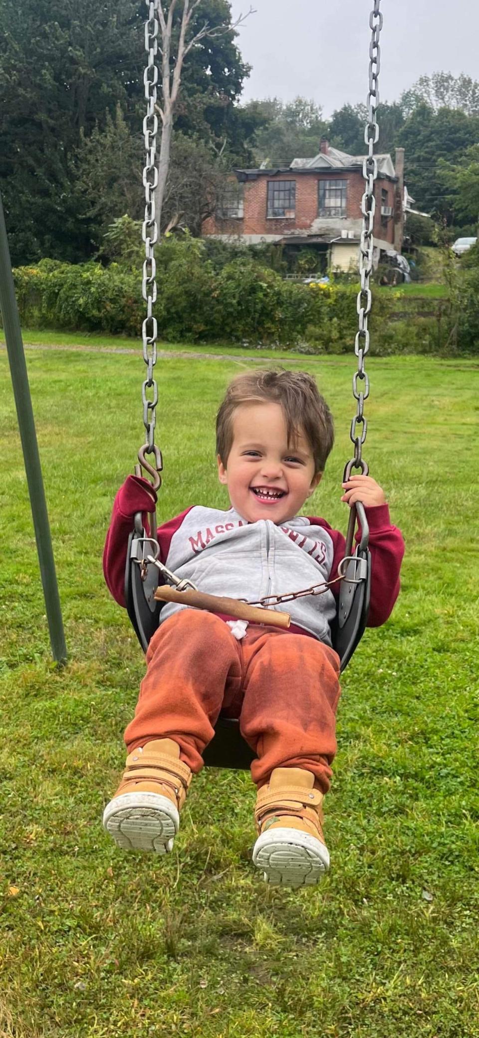 Members of the Gardner Fire Department have begun a fundraiser for Henry Dernalowicz, the son of Alek and Angela Dernalowicz, who was recently diagnosed with a rare kidney cancer. Henry will turn 3 in March.