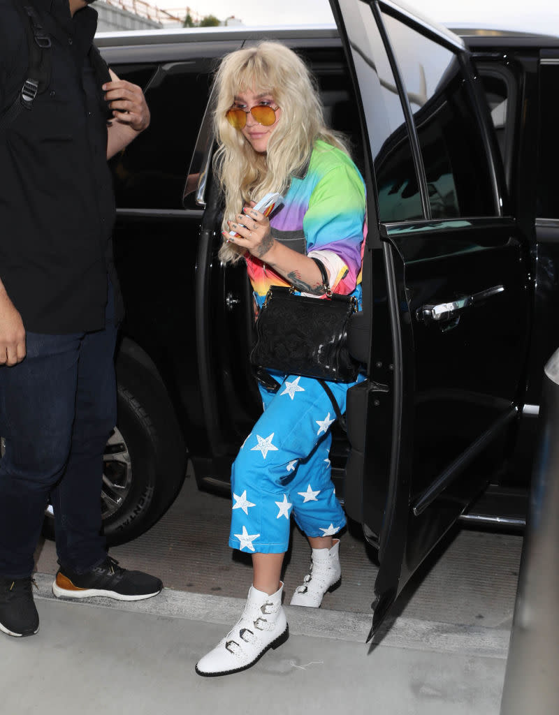 Kesha is spotted in L.A. on June 4. (Photo: SMXRF/Star Max/GC Images)