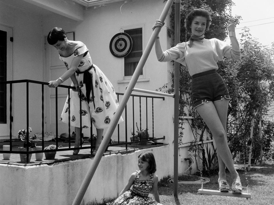 Natalie Wood poses with her mother and younger sister, Lana Wood.