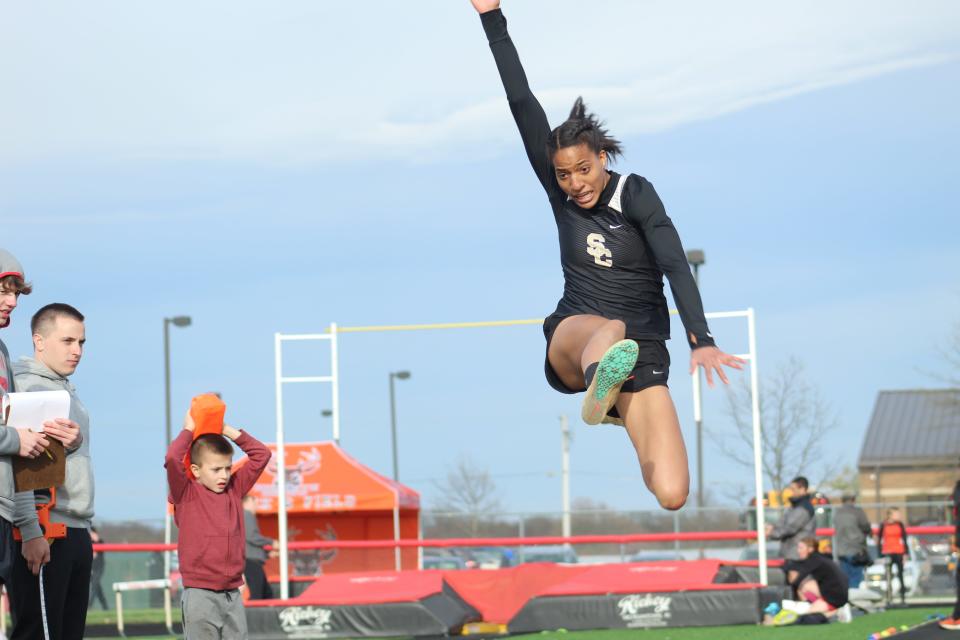 Williams is a three-time Division III state qualifier in the long jump and was an All-Ohioan last year as a junior. Here she jumps at this year's Crestview Pruner Invitational, where she finished in first place.