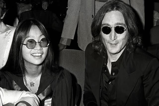 Ron Galella/Ron Galella Collection via Getty May Pang and John Lennon