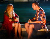 <p>The couple: Henry (Adam Sandler) and Lucy (Drew Barrymore) <br><br> Why it's odd: Drew Barrymore's character has the unfortunate ailment of suffering from short-term memory loss, meaning every time she wakes up, she forgets the previous day's events. In the movie's climax (spoiler alert!), Adam Sandler's lovesick idiot takes the extreme measure of kidnapping Barrymore's character on a boat, indoctrinating her afresh every morning and convincing her of her own romantic feelings towards him. True love or Stockholm Syndrome? You decide.</p>