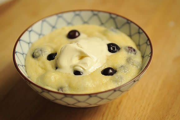 Blueberry Almond Breakfast Polenta