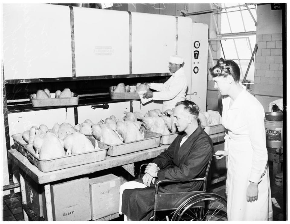 Thanksgiving...Veterans Administration Hospital...West Los Angeles, 1951