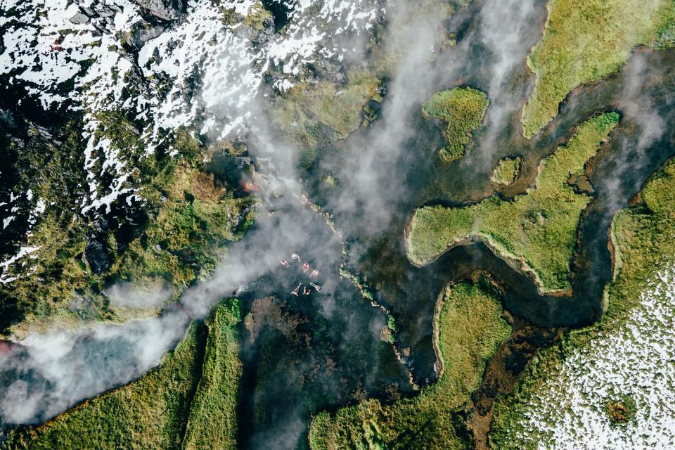 Aerial view of Iceland