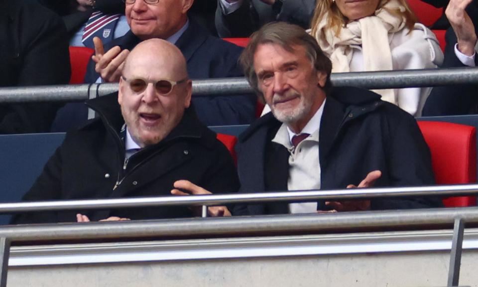 <span>Sir Jim Ratcliffe, seen here with Avram Glazer (left), has taken charge of United’s sporting operations.</span><span>Photograph: Marc Atkins/Getty Images</span>